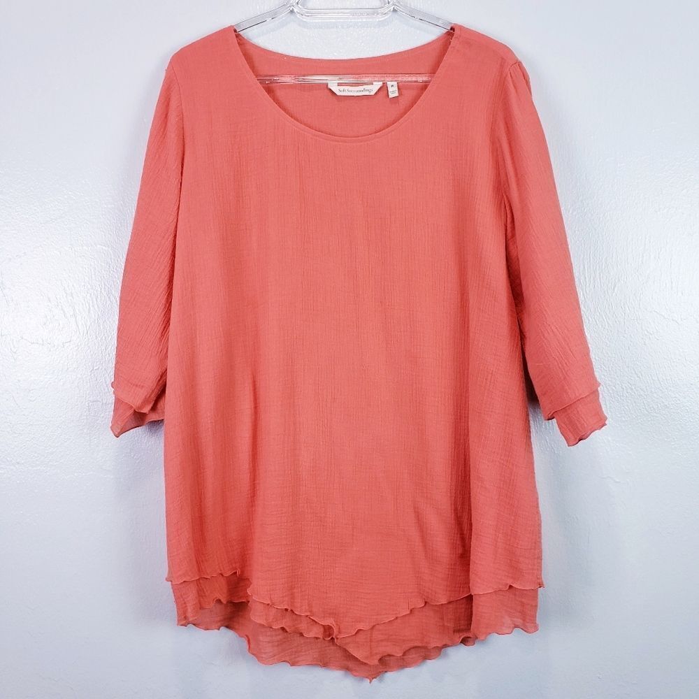 Soft Surroundings Boho Spring Blouse